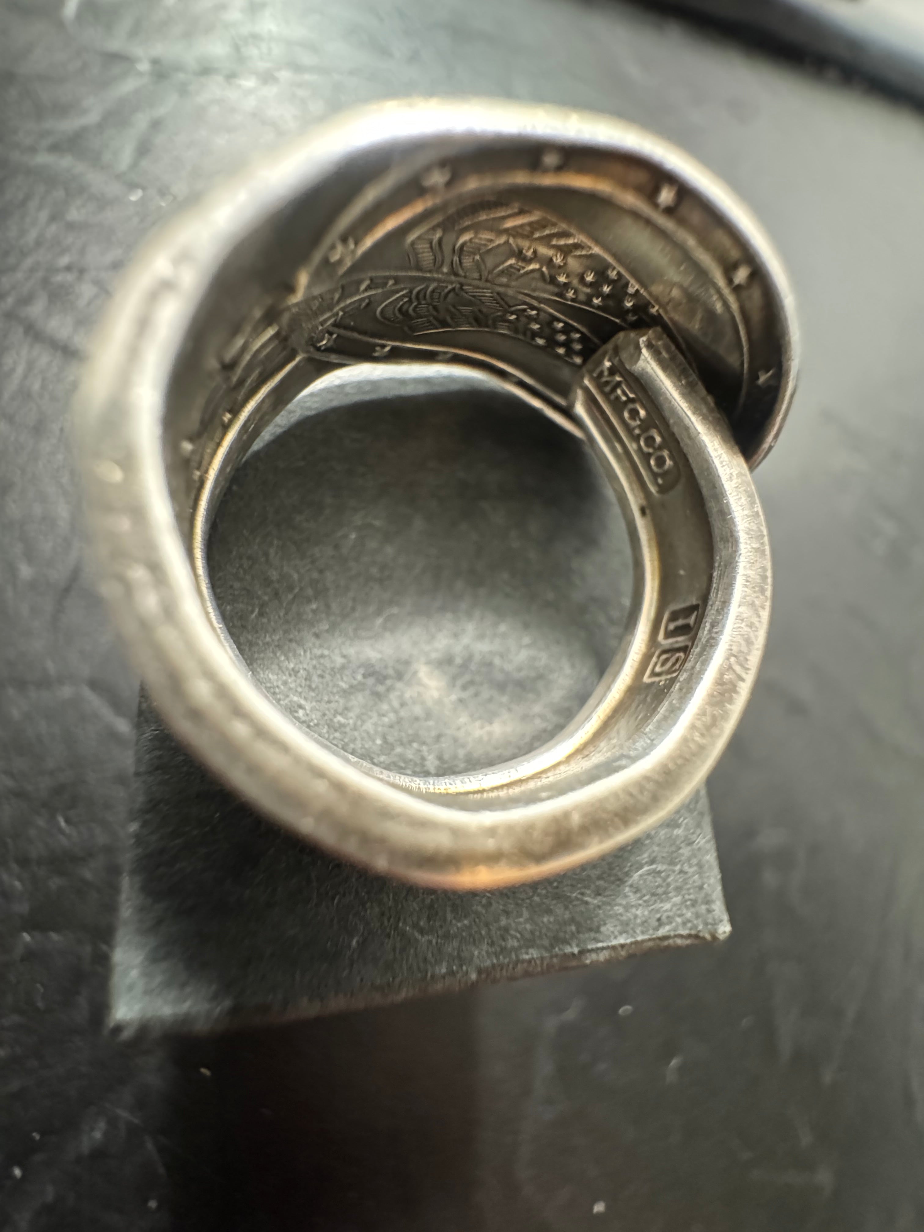 Adams Reforged Spoon Ring (1797–1801) – Size 9