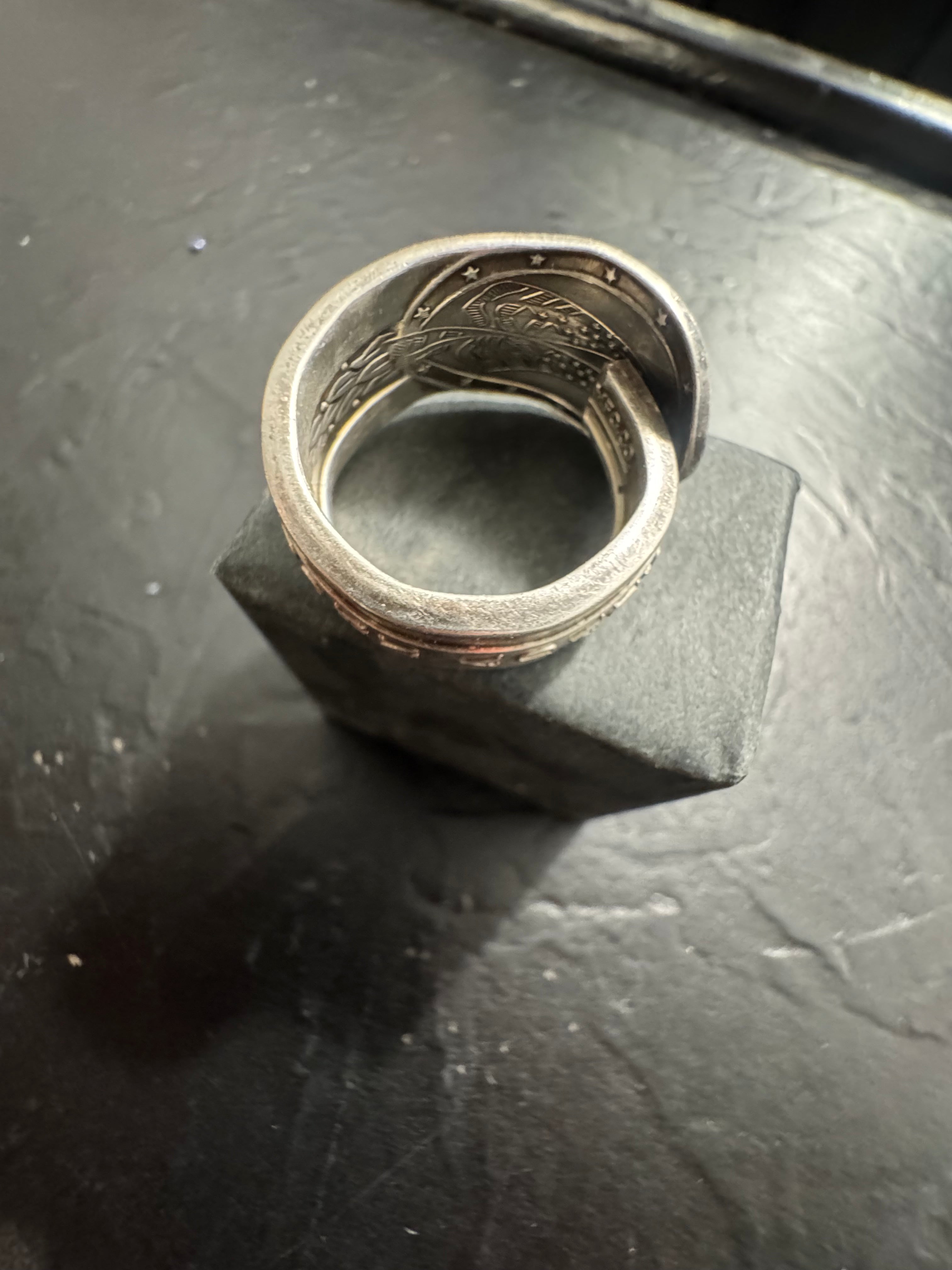 Adams Reforged Spoon Ring (1797–1801) – Size 9
