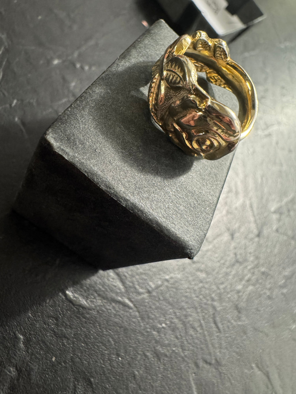 Gold Rose Spoon Ring – Handmade Floral Statement Ring – One of a Kind Size 5 – Featured in Scribe Art Ohio