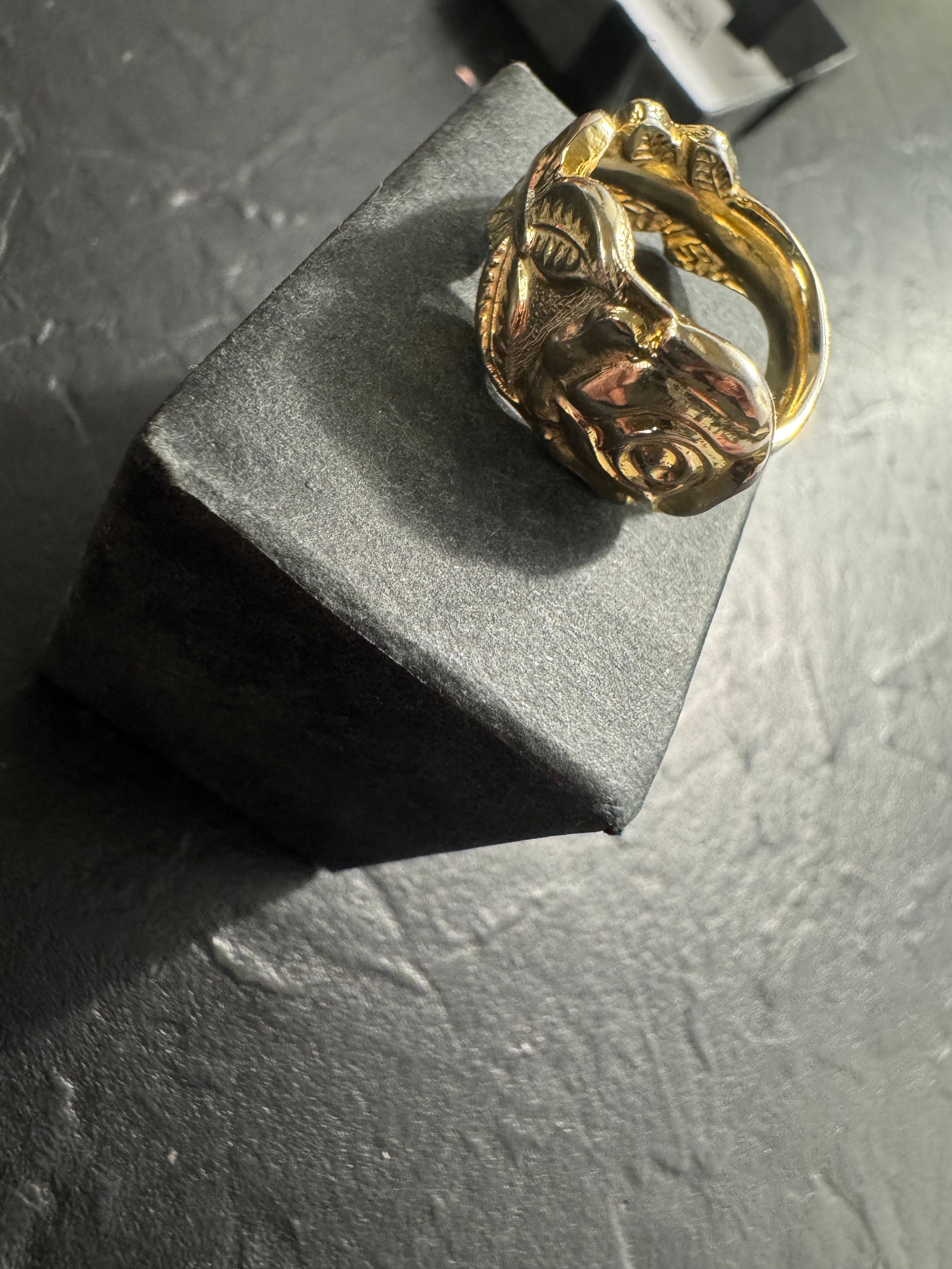 Gold Rose Spoon Ring – Handmade Floral Statement Ring – One of a Kind Size 5 – Featured in Scribe Art Ohio