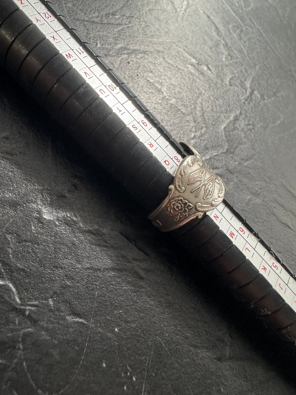 Delaware 1787 Heritage Collection Spoon Ring – Vintage United States Silverware Ring – Handmade Size 7.5