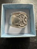 Antique Wm. Rogers & Son Floral Spoon Ring – Handmade Daisy Garden Band – Size 10 – One of a Kind