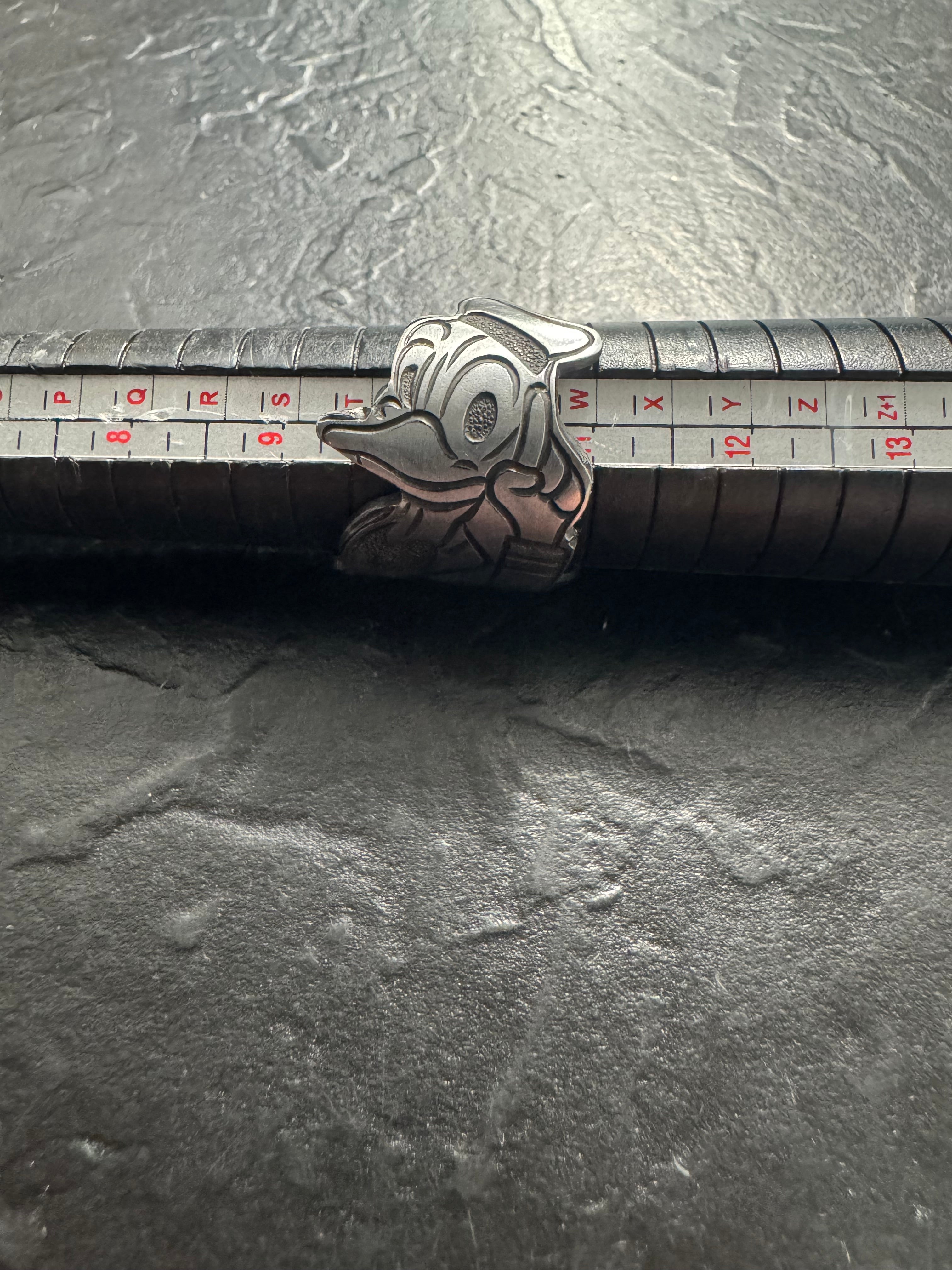 Vintage Donald Duck Spoon Ring – Handmade Disney Silverware Ring – Upcycled Disney Jewelry – Adjustable Character Ring